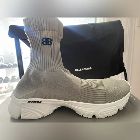 Balenciaga | Shoes | Gray Men Balenciaga Speed 3 | Poshmark display picture 2